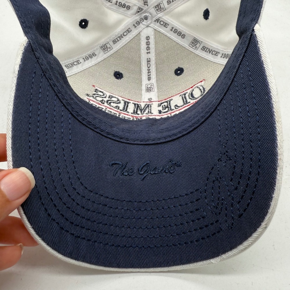 Vintage Y2K Ole Miss University Rebels The Game Split Bar Snapback Hat Cap NCAA - Picture 7 of 9